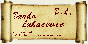 Darko Lukačević vizit kartica